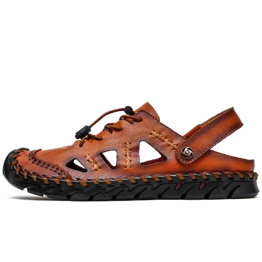 

Men's Breathable Fashion Casual Men's Shoes Large Size Trekking Sandals Leisure flat Round Toe beach Sandals shoe outside Mar 4