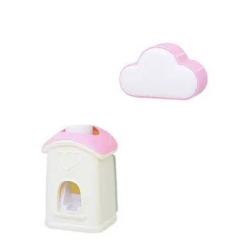 

Automatic Lazy Squeezer Set Cloud Squeezing Toothpaste Creative Toothbrush Rack Suction Wall Bathroom Free Punching Sale