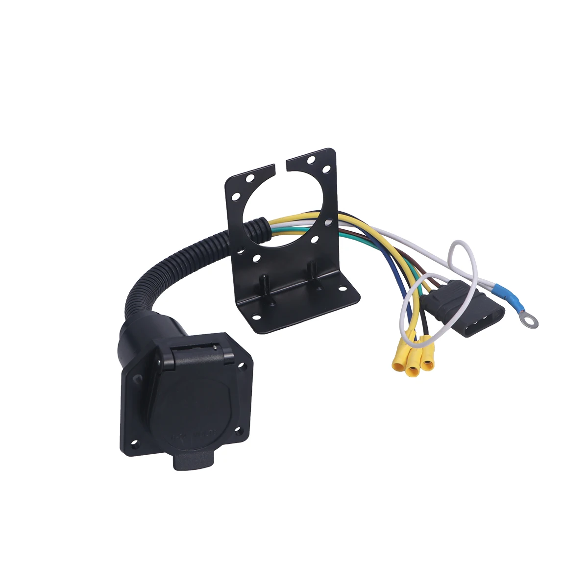 

Multi-tow Trailer Adapter Kit Wiring Connector with Socket Connector Mounting Bracket