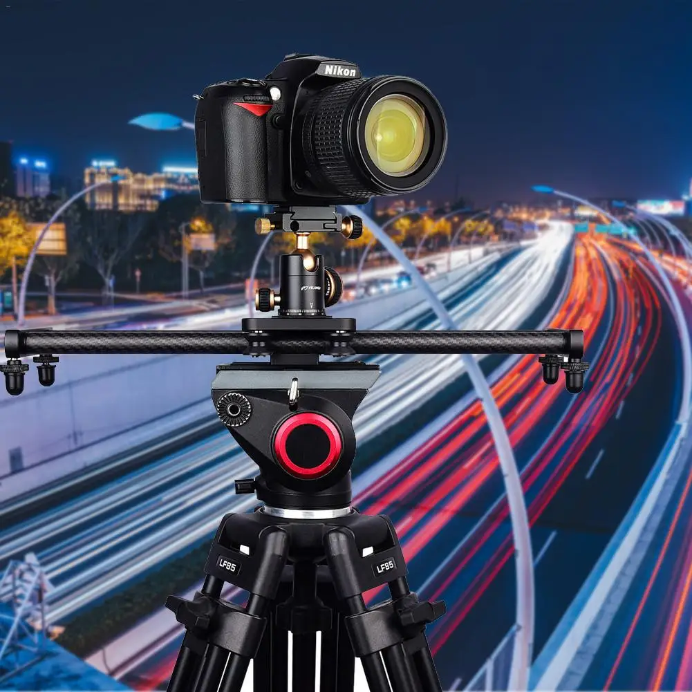 

Portable L40T 40CM Camera Recorder Silent Carbon Fiber Slide Track Camera Tracking Slider Dolly Track With 4 Roller Bearing