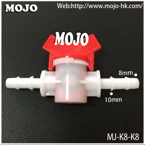 

Free shipping!(10pcs/Lots) MJ-K8-K8 Water valve for 8mm diameter NEW PE garden irrigation water faucet