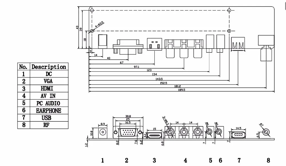 V56 MV56RUUL Z1 универсальная плата драйвера контроллера ЖК телевизора/ПК/VGA/HDMI/USB