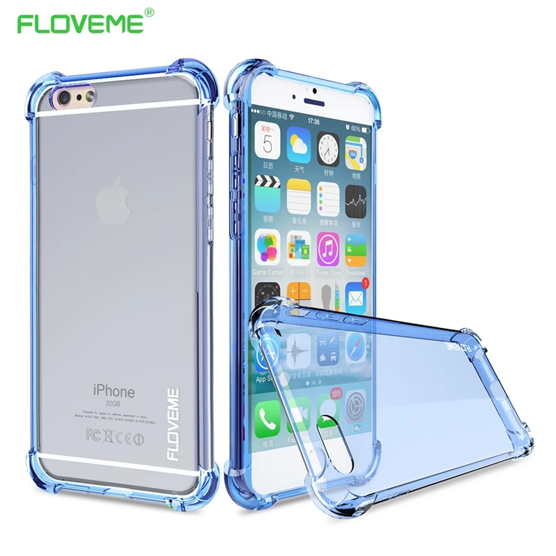 FLOVEME Clear Case For iPhone 7 6 6s Plus Case Transparent
