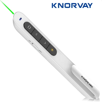 

Knorvay N76 Remote Control Page Turning Green Laser Pointers Presentation Wireless Presenter pen 532nm laser