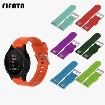 

FIFATA 26 22 20MM Silicone Watch Band Strap For Garmin Fenix 5 5s 5x Replacement Bracelet Wristband For Fenix 3 With Tool