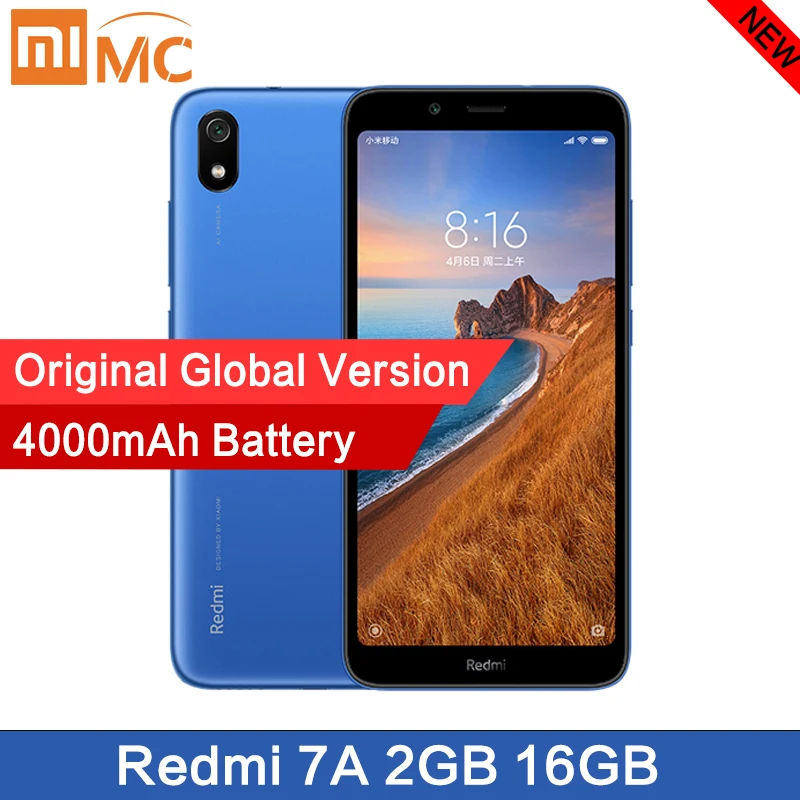 Смартфон Xiaomi Redmi 7A оригинальный экран 5 45 дюйма Восьмиядерный процессор Snapdargon 439