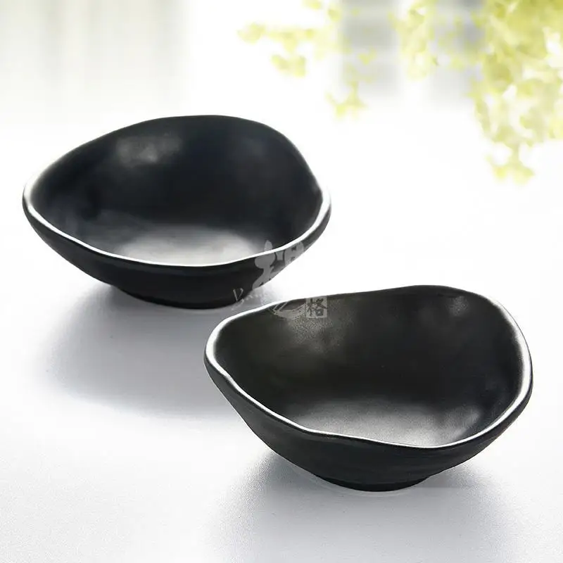 Japanese plastic melamine black small sauce bowl dishesin Bowls from