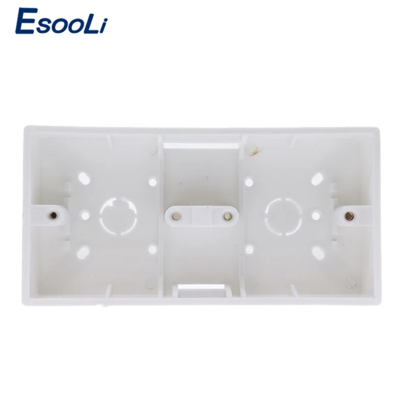 Esooli External Mount Box 172mm 86mm 33mm for 86 Type Double Touch Switches or Sockets Apply