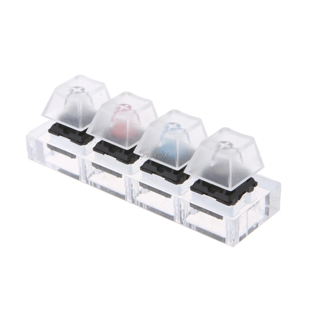 

Acrylic Mechanical Keyboards Switch 4 Translucent Clear Keycaps Tester Kit Z09 Drop ship
