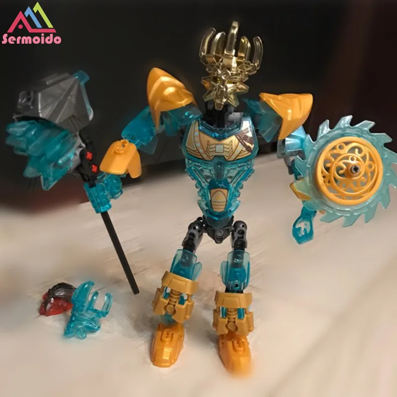 

sermoido 613-1 Compatible Bionicle 71312 Biochemical Warrior Bionicle Ekimu The Msdk Maker Building Block Toys DBP169