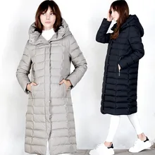 От производителя, удлиненный корейский женский белый пуховик, специальное предложение, тонкий толстый теплый пуховик