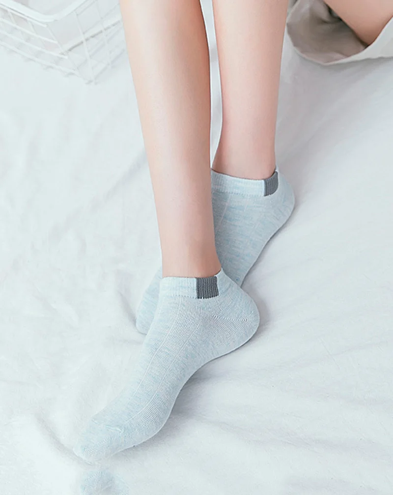 Urgot/5 пар, женские удобные хлопковые носки в полоску, женские тапочки, короткие носки по щиколотку, пять цветов, высокое качество, новая мода