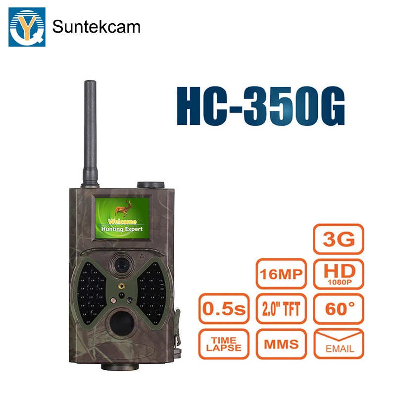 

Suntekcam HC350G 3G Trail Camera Hunting Camera Night Vision Photo Traps Forest Camcorder Animal Game Cameras MMS 16MP 1080P