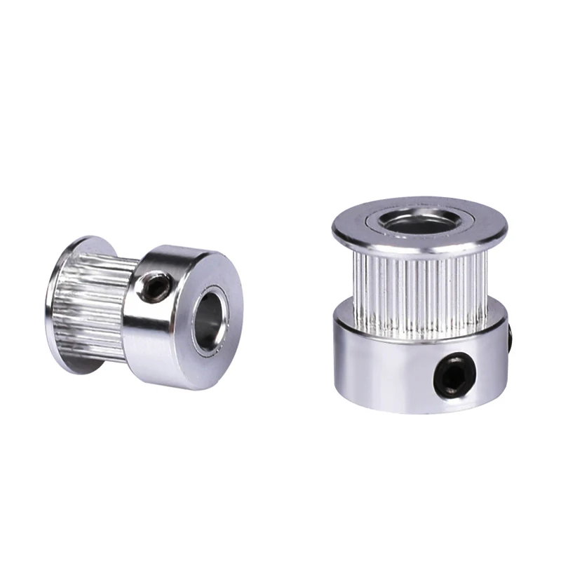 3D Printer Parts GT2 Timing Pulley 20 teeth Bore 5mm Alumium fit for GT2 Timing belt Width 6mm RepRap 3D Printer hp printer printhead