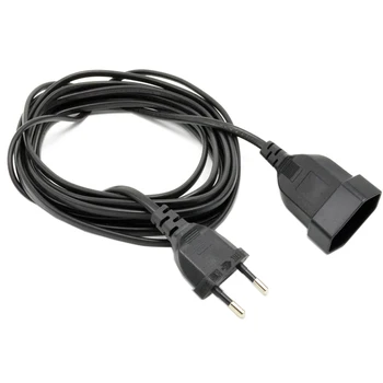 

CY EU European 2 Prong VDE Male to Female Extension Cord Power Cable for PC Computer PDU UPS 1M