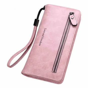 

High Quality Leather Women Wallets Large capacity Long Ladies Purse Big Card Holder Fashion Female Money Bag Carteira Feminina