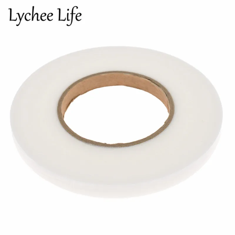 Lychee Life Двусторонняя лента с каймой, PA клей, 70 ярдов, ткань, сделай сам, ручная работа, швейная одежда, аксессуары, товары для украшения - Цвет: 1cm