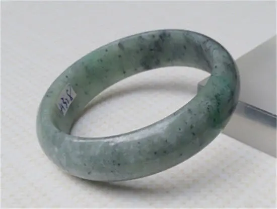 

NEW CHINA FASHION JADE JEWELRY 100% NATURAL GREEN JADEITE JADE BRACELET 59MM a 5.19