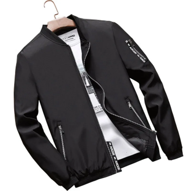 New Casual Jacket Spring Autumn Fashion Slim Young Men Hooded Jacket
