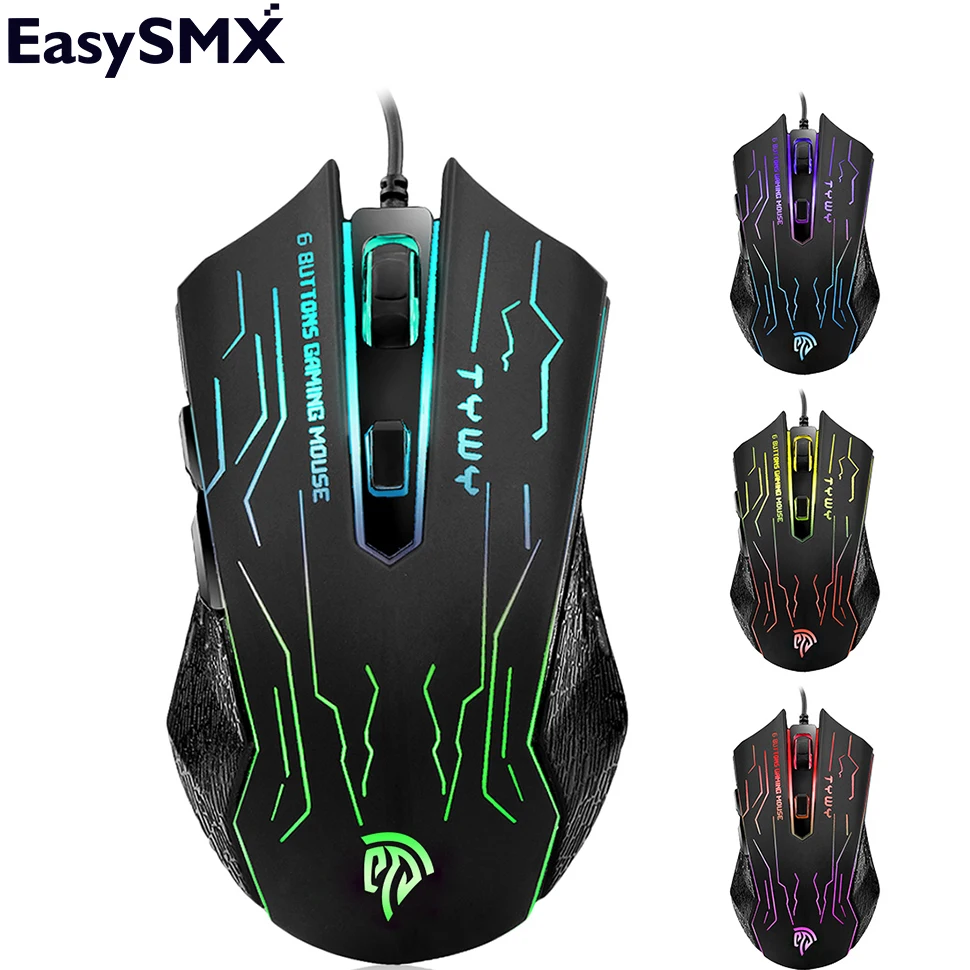 

Professional Silent USB Gaming Mouse EasySMX G820 PC Mouse 3200 DPI 6 Buttons Mice Computer Mouse for PC Gamer