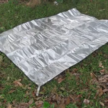 Ультра-светильник, портативный тент, брезент, алюминиевая фольга, наземный лист, Многофункциональный водонепроницаемый коврик для кемпинга, 1-2 человека, аксессуары для путешествий