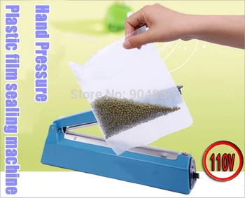 

NEW 110V 200 Hand pressure PP PE Sealer plastic film manual impulse sealing machine packing machine/tools