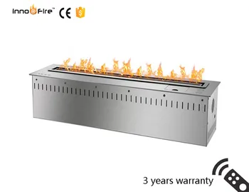

800mm Long Remote control intelligent wifi black or silver automatic ethanol lareira electrica