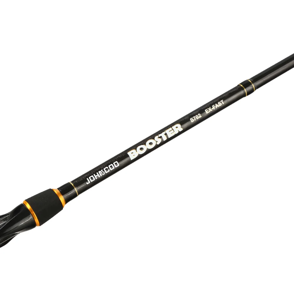 Skup Ex Fast wędka 2.1m 2.4m wędka węglowa ML M 2 końcówki 5 28g wędka spinningowa Casting Light Jigging Rod 2 sekcje Johncoo booster
