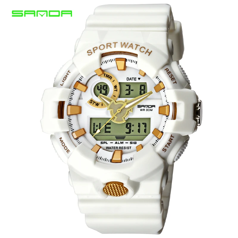 

SANDA Luxury Brand Sports Watches Men Analog Quartz Digital Watch Waterproof Casual Watch Relogio Masculino Erkek Kol Saati