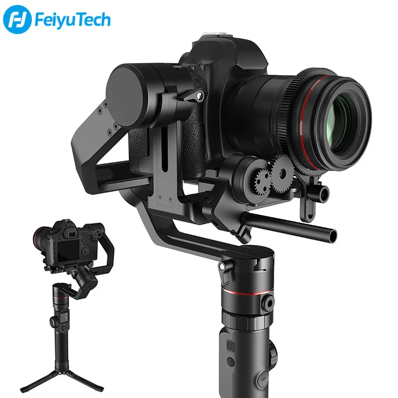 Feiyu AK4000 Handheld Kamera Stabilizer 3 Axis Gimbal 4Kg Beban untuk