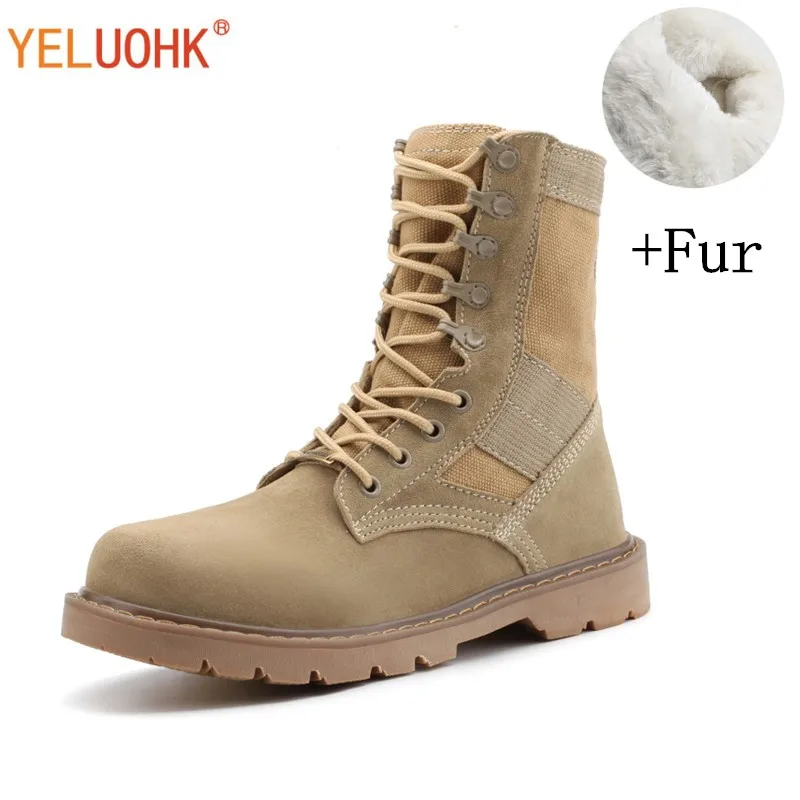 Buy 38 46 Military Boots Plush Warm Men Winter Boots