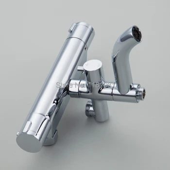 

1pc Wall Mounted Retail Luxury Brass Thermostatic Shower Faucet XR-AL-840-1