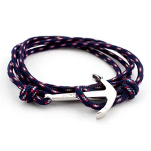 Anchor Bracelet And Get Free Shipping On Aliexpress Fashion Stylish Vintage Charm Bracelets Bangles For Men Women Hot Handmade Rope Bangle Silver Plated