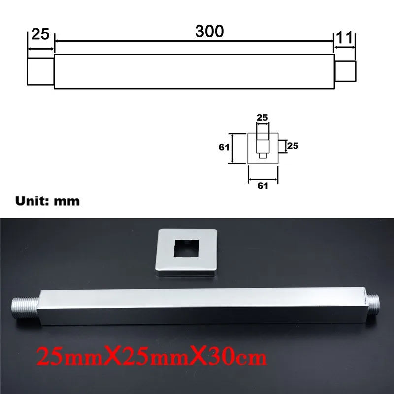 Душевая кабина латунь хром квадратная насадка для душа для монтажа на стенах или потолке настенный насадка для душа