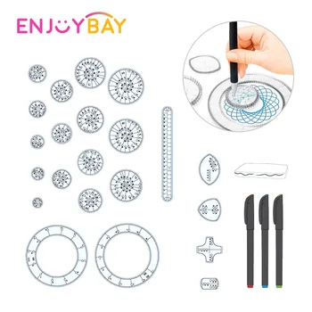 

Spirograph Drawing Toys Set 22pcs Interlocking Gears Wheels Painting Creative Educational Toy Spirographs Drawing Accessories