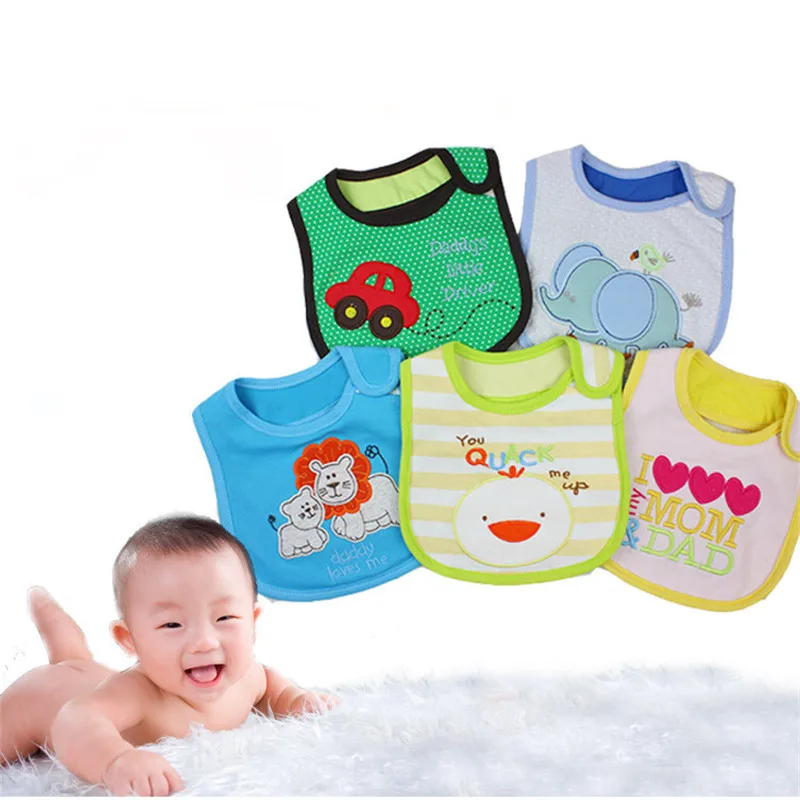 

Newborn Baby Boy Girl Kids Cartoon Bibs Waterproof Saliva Feeding Apron Babadore