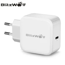 BlitzWolf USB Type C PD 30W Fast Charging Mobile Phone Wall Travel Charger Adapter For iPhone