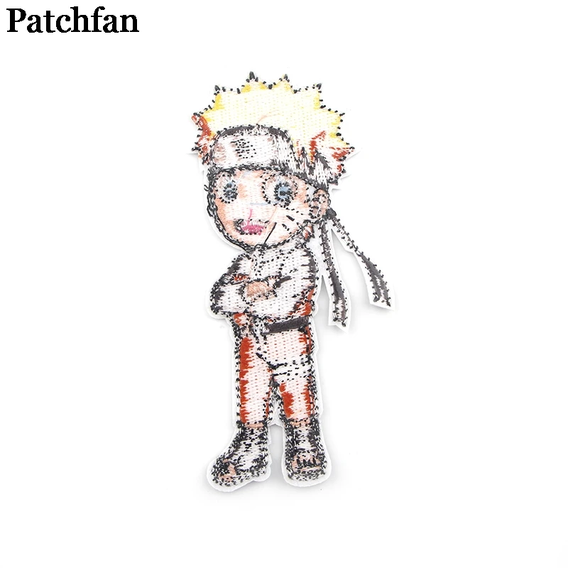 Patchfan Аниме Вышитые заплаты значки лоскутное шитье куртка с аппликацией из