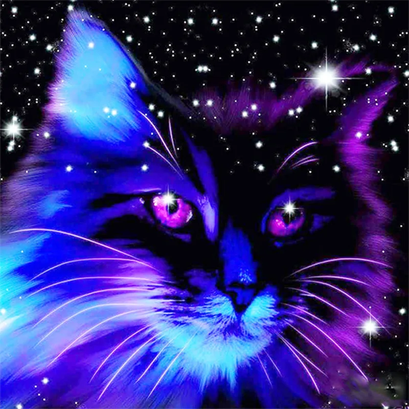 

Full Square/Round Drill 5D DIY Diamond Painting "sky cat" 3D Embroidery Cross Stitch Mosaic Home Decor Gift
