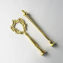 Смешивать различные цвета 2 яруса персик стиль плиты Стенд торт центр обработки Наборы для ухода за кожей Для свадебной вечеринки