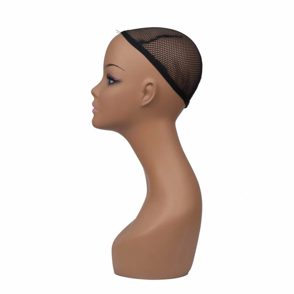 

CAMMITEVER Europe and America Black Female Mannequin Manikin Head maniqui Model For Wig Hair Hat Jewellery Display Stand