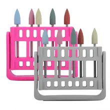 Для маникюра 16 отверстий маникюрный сверло держатель мелких предметов контейнер витрина Шлифовальная головка для ногтей коробка для хранения маникюра