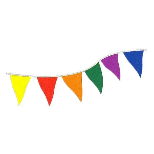 100pcs triangle flags party bunting banners for decoration triangle banner
