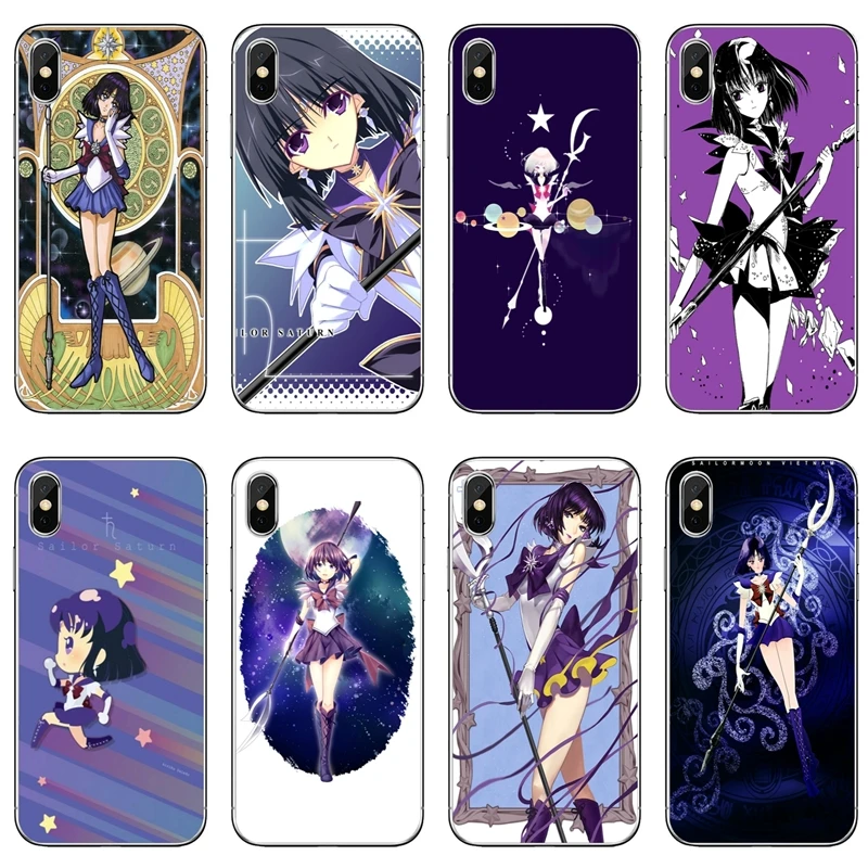 

cute Sailor Moon Saturn girl For Samsung Galaxy Note 9 8 5 S10 S9 S8 S7 S6 edge Plus Lite S5 S4 S3 mini Soft mobile phone case