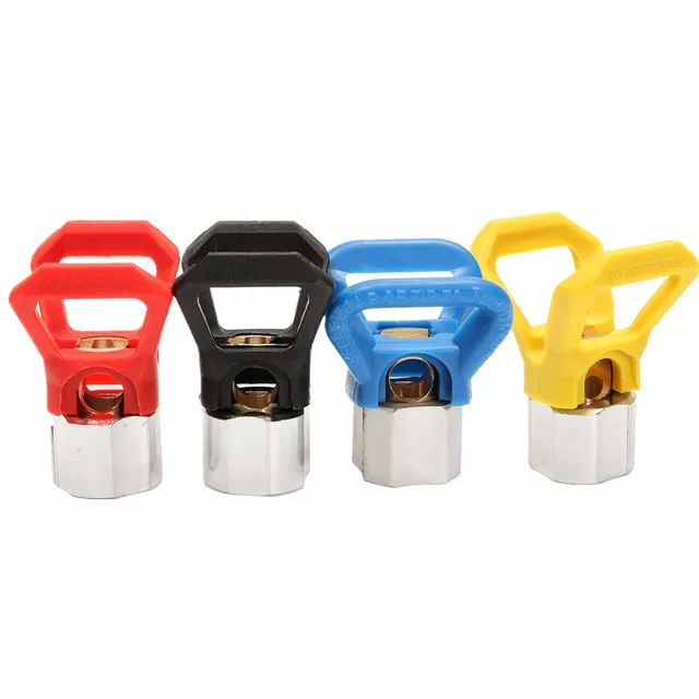 5pcs Airless Paint Contractor Flat Tip Spray Tip Guard nozzles  for Airless Spray Gun And Paint Sprayer