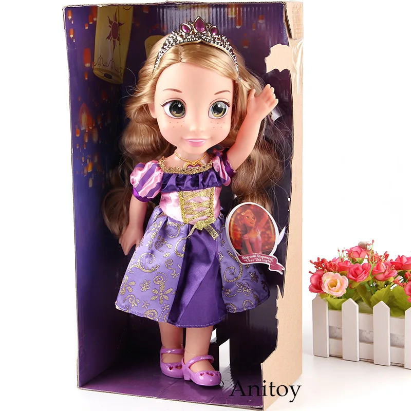 

Princess Rapunzel Doll with Music Sing Shimmer PVC Action Figures Toys for Kids