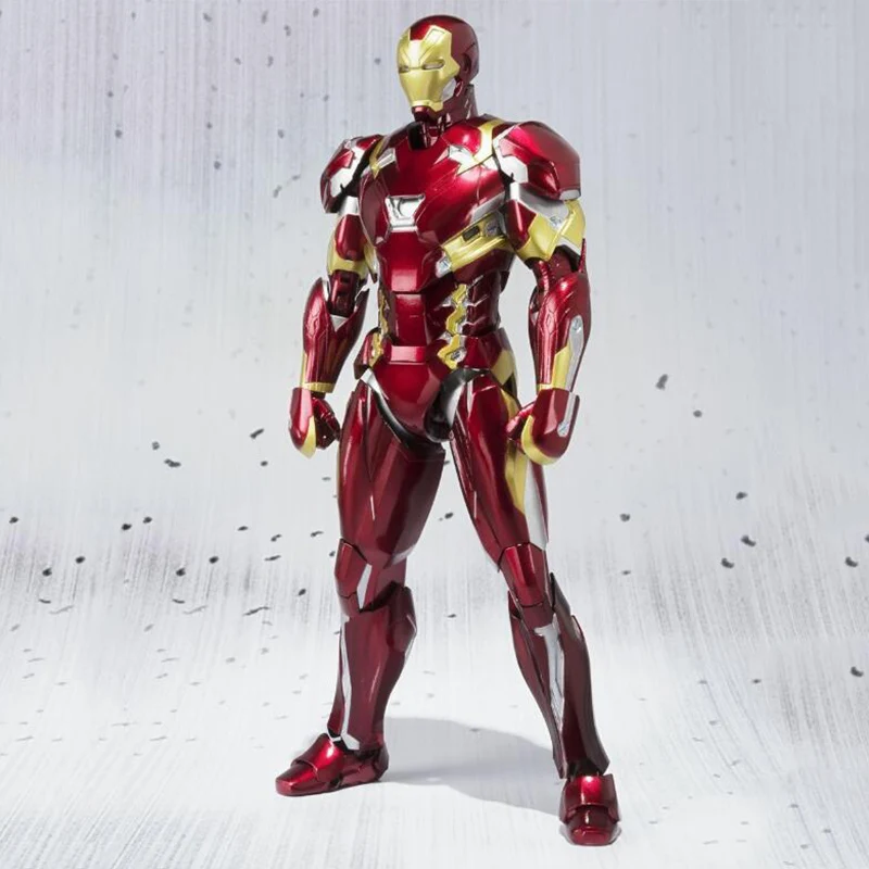 

Iron Man Action toys Mark MK46 model figure 15cm Captain America 3 PVC movable toys figures collectible kids gift F7500