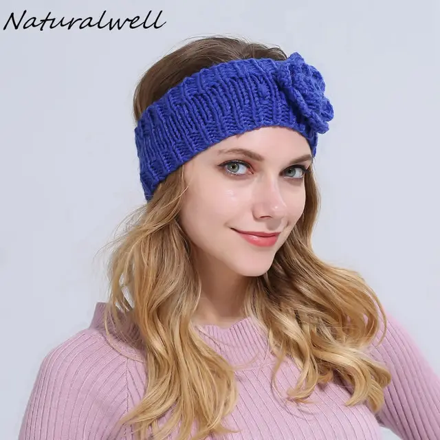 Naturalwell Ear warmer Crochet headband headwrap Winter headbands