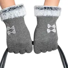 MUQGEW 1 пара зимние теплые перчатки для верховой езды для женщин противоскользящие полупальцевые модные перчатки с сенсорным экраном высокого качества