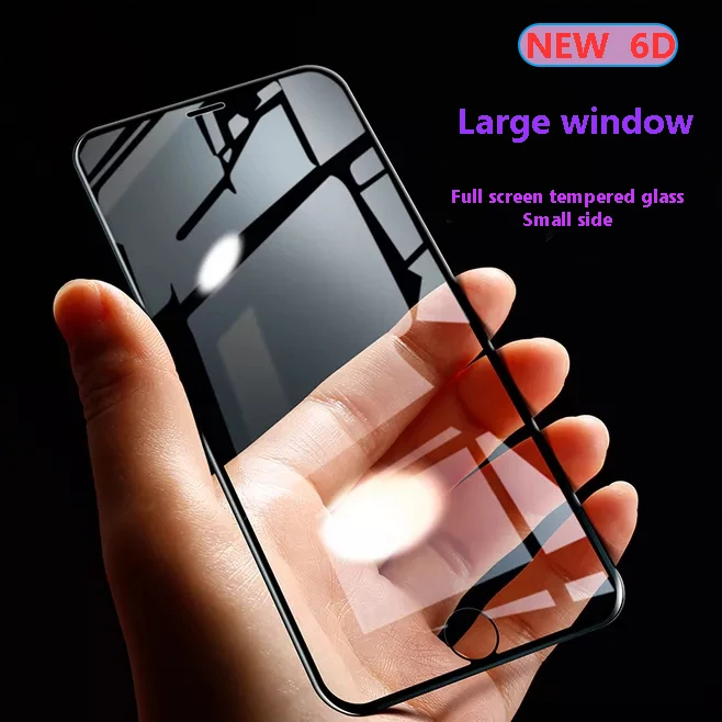 6D изогнутый край Полное покрытие экрана протектор для iPhone 6 6s 7 8 закаленное стекло